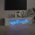 vidaXL TV-Schrank Grau Sonoma mit LED-Leuchten 135x39x30cm (815694)