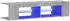 vidaXL TV-Schrank Grau Sonoma mit LED-Leuchten 135x39x30cm (815694)