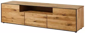 Massivmoebel24 Starnberg Lowboard Wildeiche massiv 201x53x55cm natur ge&ouml;lt (67-313-319-0012)
