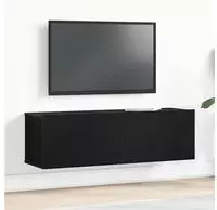 vidaXL TV-Schr&auml;nk Schwarz Eichen-Optik 100 x 30 x 30 cm Holzwerkstoff