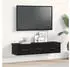 vidaXL Wandschrank Schwarz Eichen-Optik 88x26x18,5cm Holzwerkstoff (861994)
