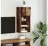 vidaXL Wandmontierter TV-Schrank mit LED Altholz 40,5x30x90cm