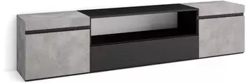 Skraut Home TV-Lowboard 200x45x35cm, bis 80", Moderner Stil, Zement (52_17_02)