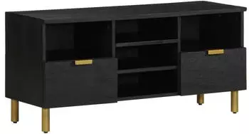 vidaXL TV-Schrank Holzwerkstoff Schwarz 100x33x46cm (4017666)