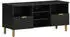 vidaXL TV-Schrank Holzwerkstoff Schwarz 100x33x46cm (4017666)