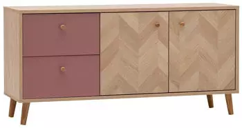 Schildmeyer Visby TV-Board Eiche hell, Mauve, 109cm (27706531-0)