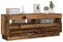 vidaXL TV-Schrank mit LED-Beleuchtung Holzwerkstoff Altholz-Optik 100x35x40cm (856355)