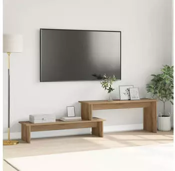vidaXL TV-Schrankset Artisan-Eiche 180,5x30x43cm Holzwerkstoff