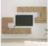 vidaXL TV-Einheiten Wandmontiert 4-tlg. Artisan-Eiche Holzwerkstoff (3393494)
