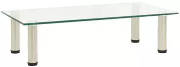 vidaXL TV-Schrank Transparent Hartglas 60x35x17cm