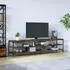 vidaXL TV-Schrank Räuchereiche 200x30x50cm Holzwerkstoff und Metall (826761)