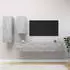 vidaXL TV-Schrank-Set 4-tlg. Betongrau Holzwerkstoff (3079152)