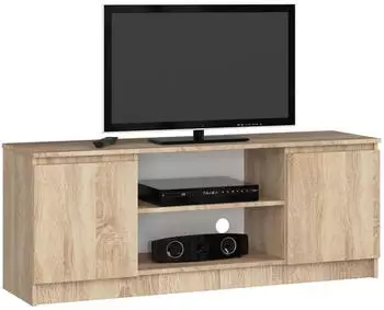 Akord Furniture Factory TV-Lowboard K-140 2 T&uuml;ren, Sonoma-Eiche, 140x40x55cm (K-140)