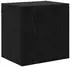 vidaXL TV-Wandschrank Schwarz Eichen-Optik 40,5x30x40cm Holzwerkstoff (882937)