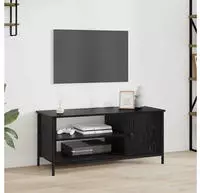vidaXL TV-Schr&auml;nk Schwarz Eichen-Optik 100 x 40 x 45 cm Holzwerkstoff