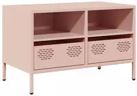 vidaXL TV-Schrank Rosa 68x39x43,5 cm Kaltgewalzter Stahl