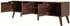 Beautysofa NOREL Lowboard 3 Türen, offene Fächer, Walnuss, 180cm