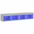 vidaXL TV-Schrank mit LED-Leuchten 2er-Set Betongrau 80x30x30cm (837148)