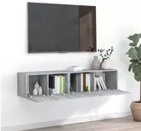 Vidaxl - 2-tlg. Tv-schrank-set Grau Sonoma Holzwerkstoff