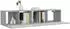 vidaXL TV-Schrank-Set 2-tlg. Grau Sonoma Holzwerkstoff (3120279)
