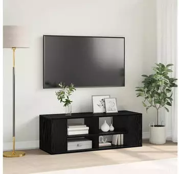 vidaXL TV-Schrankset Schwarz Eichen-Optik 102x35x35cm