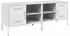 vidaXL TV-Schrank 2er-Set Stahl Weiß 68x39x50,5cm (843005)