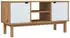 vidaXL OTTA TV-Schrank Braun/Weiß Massivholz Kiefer 113,5x43x57cm (348596)