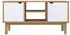 vidaXL OTTA TV-Schrank Braun/Weiß Massivholz Kiefer 113,5x43x57cm (348596)