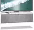 Vladon Lana 100 Lowboard Holzwerkstoff Weiß matt / Scratchy Metal 100x29x37cm