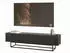 Selsey Veldio TV-Lowboard 175cm Riffelfronten Metallgestell Schwarz