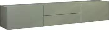 Borchardt-M&ouml;bel Sophia Lowboard 200cm Holzwerkstoff Salbei, 2 Klappen & 2 Schubk&auml;sten