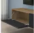 Mai & Mai Fernsehschrank02 Hänge-Lowboard 240x40,2x30cm Soft-Close Kerneiche+Anthrazit (Fernsehschrank02)