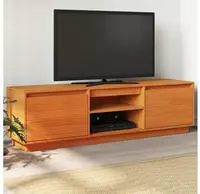 vidaXL TV-Schrank Wachsbraun 140x35x40 cm Massivholz Kiefer