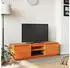 vidaXL TV-Schrank Massivholz Kiefer 140x35x40cm Wachsbraun (847131)