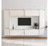 vidaXL TV-Schrank Set 8-tlg. Weiß Massivholz Kiefer (3100195)