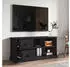 vidaXL TV-Schrank Schwarz 102x35,5x47,5cm Sperrholz (816177)
