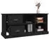 vidaXL TV-Schrank Schwarz 102x35,5x47,5cm Sperrholz (816177)