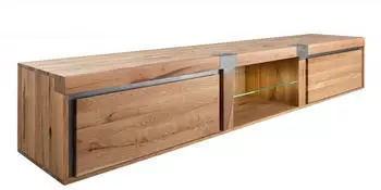Massivmoebel24 New Amsterdam #04 TV-Board Wildeiche/Zerreiche 260x48x50cm natur ge&ouml;lt (48-313-511-0004)