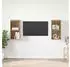 vidaXL TV-Schrankset 2-tlg. Artisan-Eiche 37x37x72cm (Holzwerkstoff)