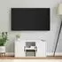 vidaXL ODDA TV-Schrank weiß 79x24x40cm Massivholz Kiefer (4103604)