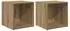 vidaXL TV-Schrankset 2-tlg. wandmontiert Artisan-Eiche 37x35x37,5cm (875089)