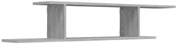 vidaXL Wandmontierte TV-Ablage Grau Sonoma 125x18x23cm Holzwerkstoff