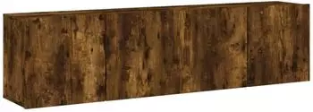 vidaXL TV-Wandschr&auml;nke 2 Stk. R&auml;uchereiche 80x30x41cm (836961)