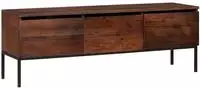 vidaXL TV-Schr&auml;nk Honigbraun 110 x 30 x 36 cm Massivholz Akazie
