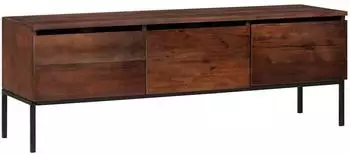 vidaXL TV-Schrank honigbraun 110x30x36cm Akazie Massivholz (4104021)