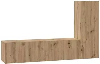 vidaXL TV-Schrankset wandmontiert 3-tlg. Artisan-Eiche Holzwerkstoff (3393404)