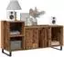 vidaXL TV-Schrank Altholz-Optik 100x35x55cm Holzwerkstoff, braun (857456)