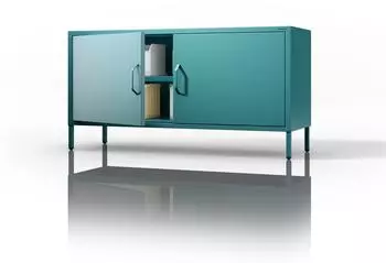 Jan Nowak ROSA TV-Schrank Metall, 115x60x40cm, meeresblau