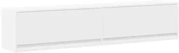 vidaXL TV-Wandschrank mit LED, wei&szlig;, 180x31x38cm (3307947)