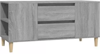 vidaXL TV-Schrank Sonoma Grau 102x44,5x50cm Holzwerkstoff